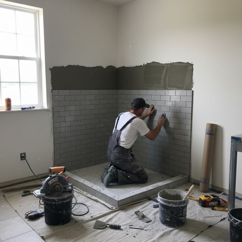 Local Shower Tile Installation pros at work