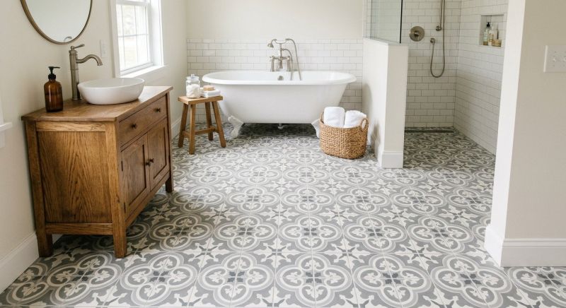 Restroom Floor Replacement in Frederick, MD